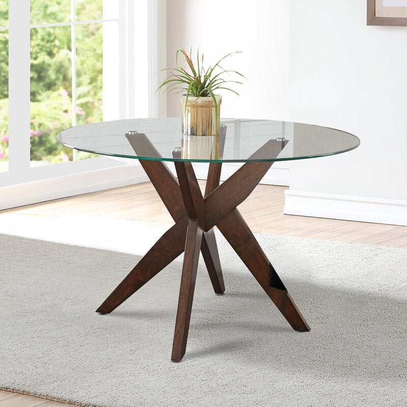 Tempered glass shop dining table