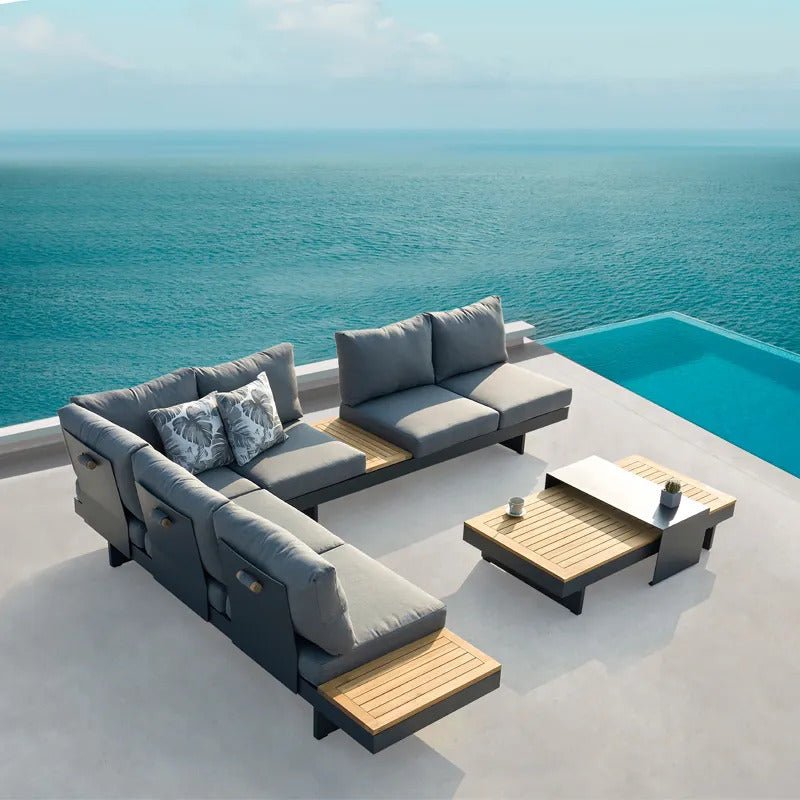 Outdoor furniture deals l shape