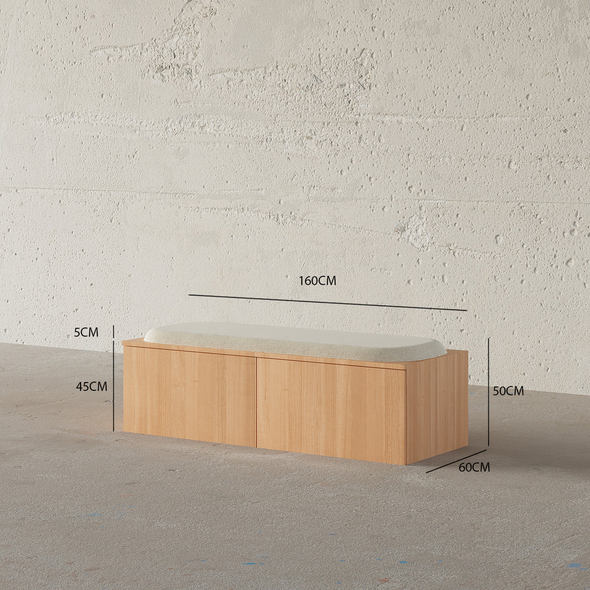 Paco Bench with Shoe Storage