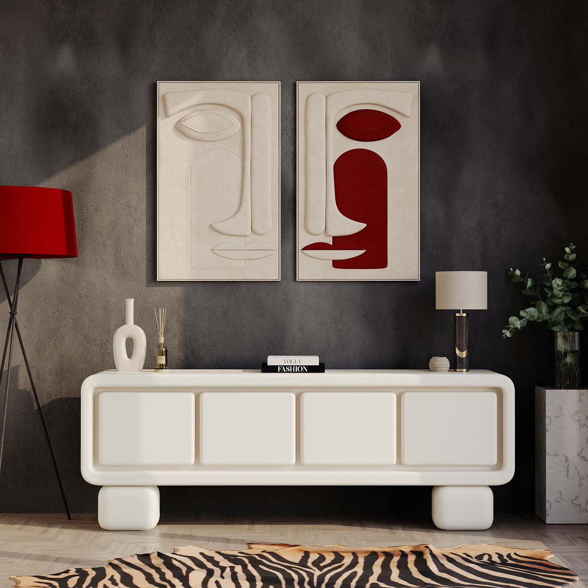 Avalon TV Unit (Off-White)