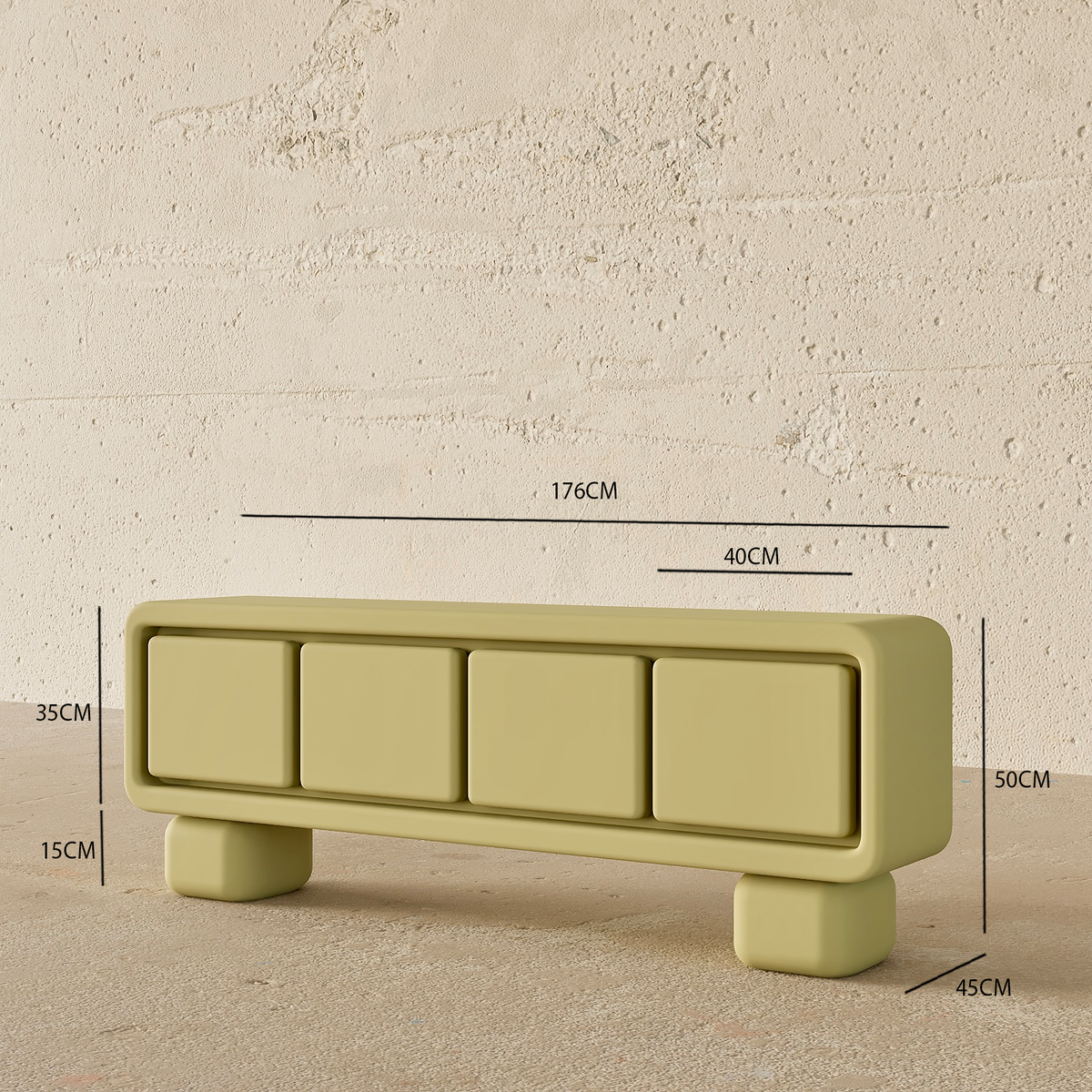 Avalon TV Unit (Light Green)