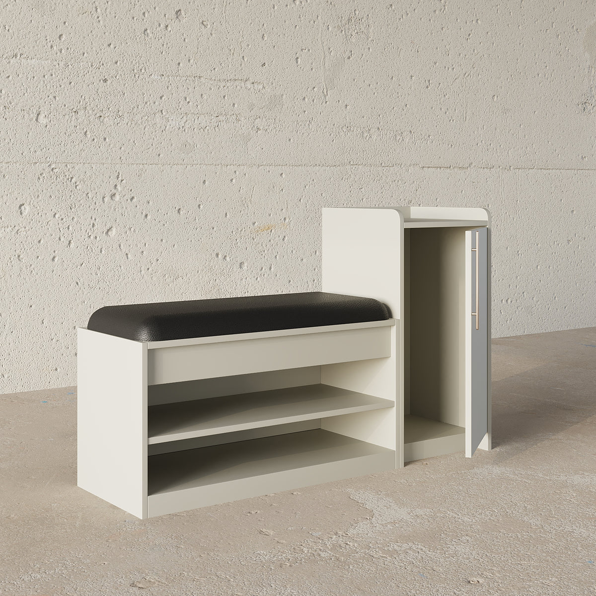 Jamey Bench with Shoe Storage