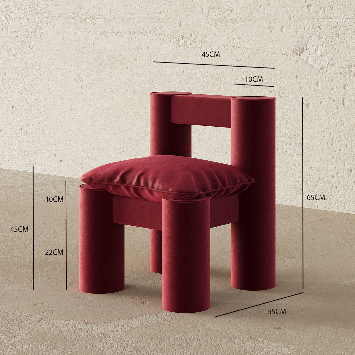 Icon Chair (Burgundy)