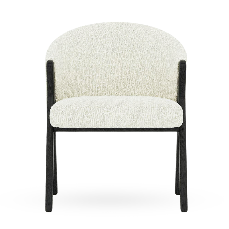 Bisou Armchair / White Boucle