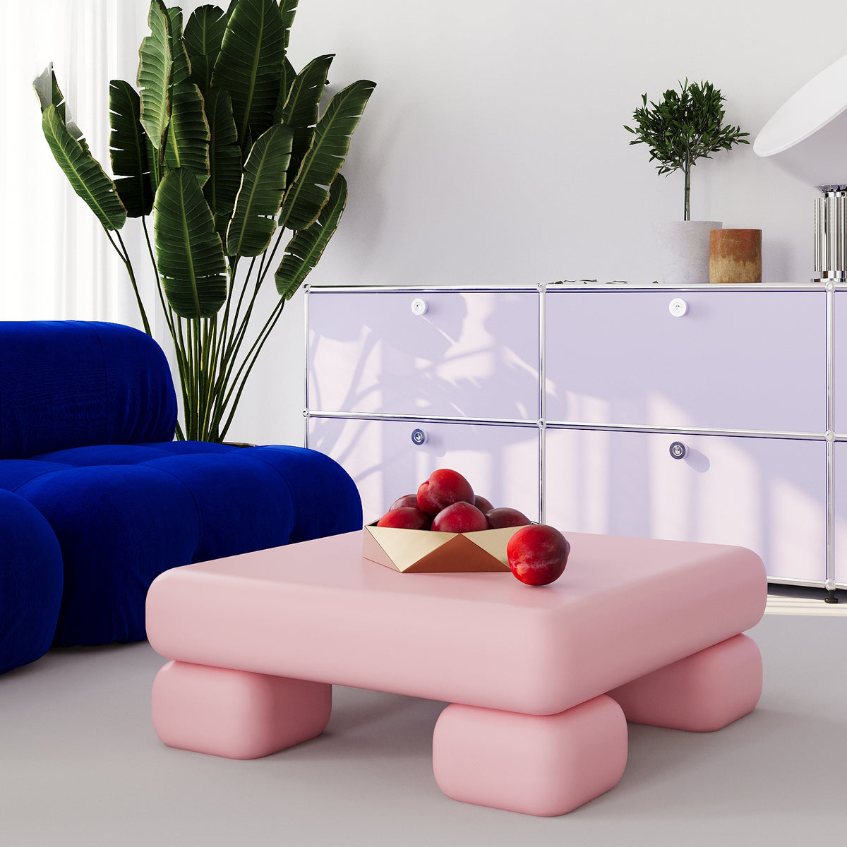 Puffy Coffee Table (Pink)