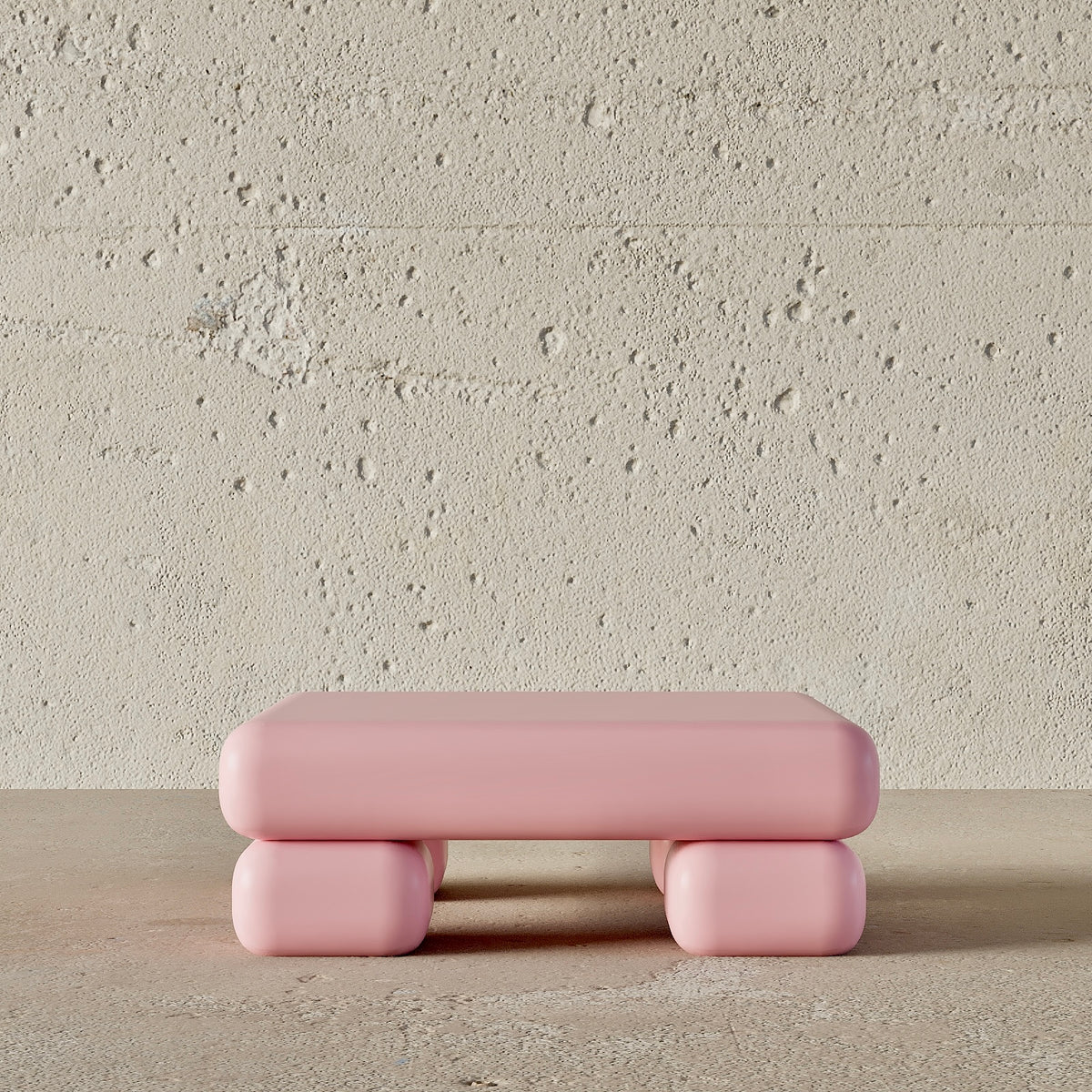 Puffy Coffee Table (Pink)