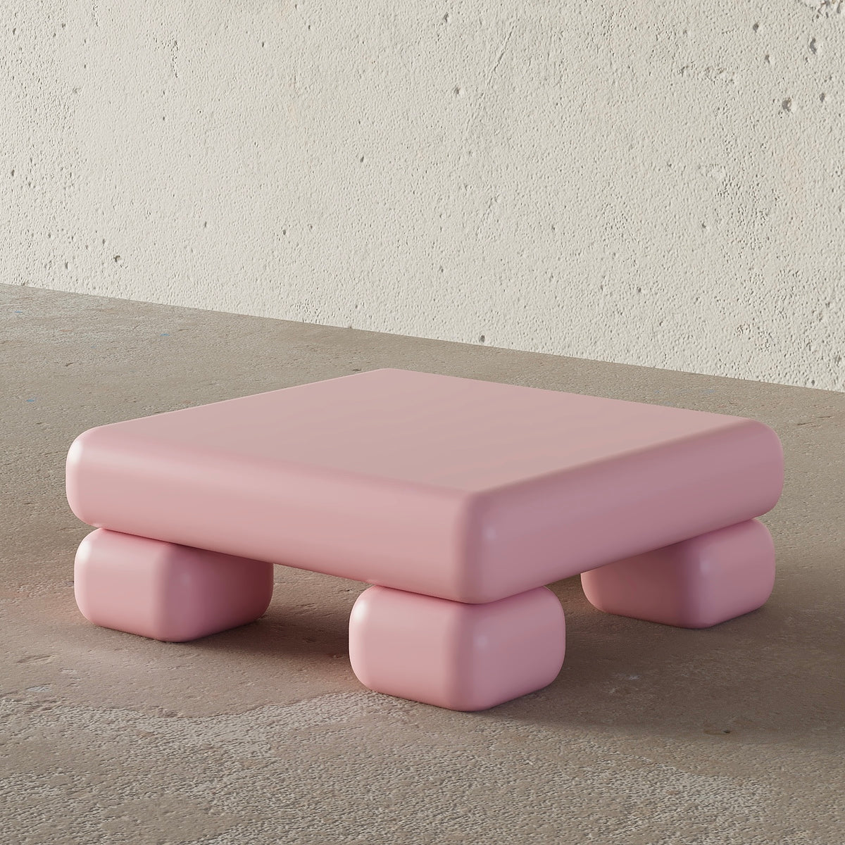 Puffy Coffee Table (Pink)