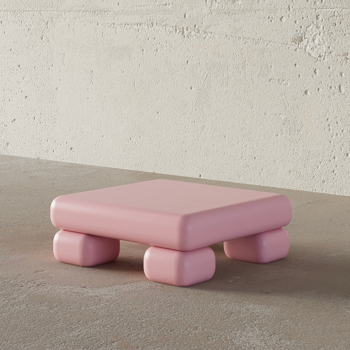 Puffy Coffee Table (Pink)