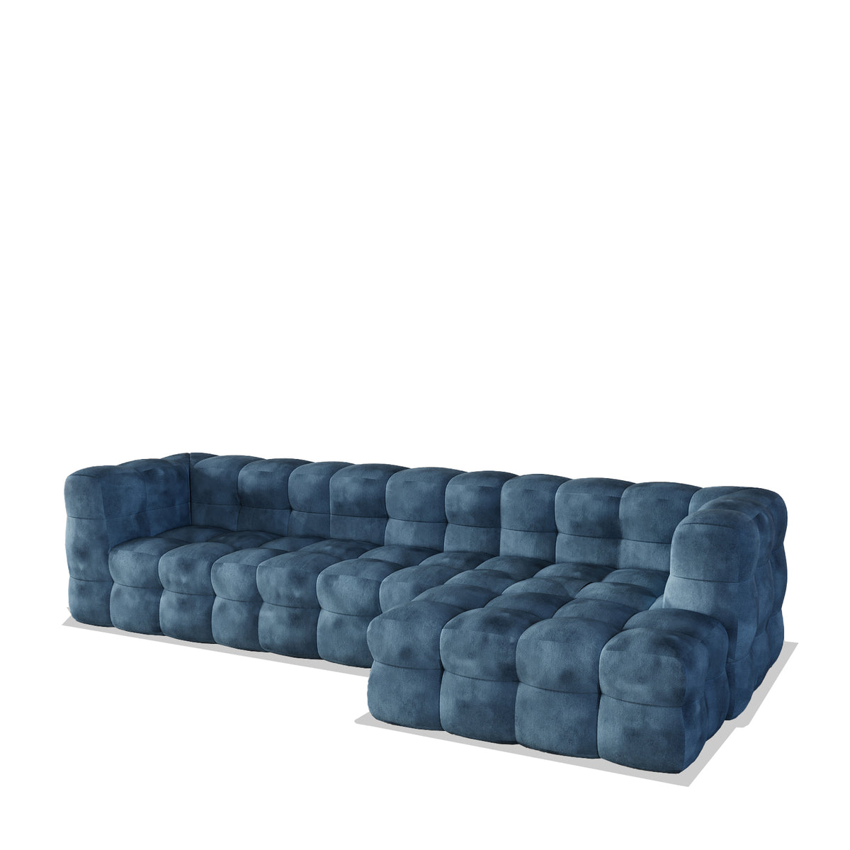 Veyron L-Shape Sofa / Cotton Velvet