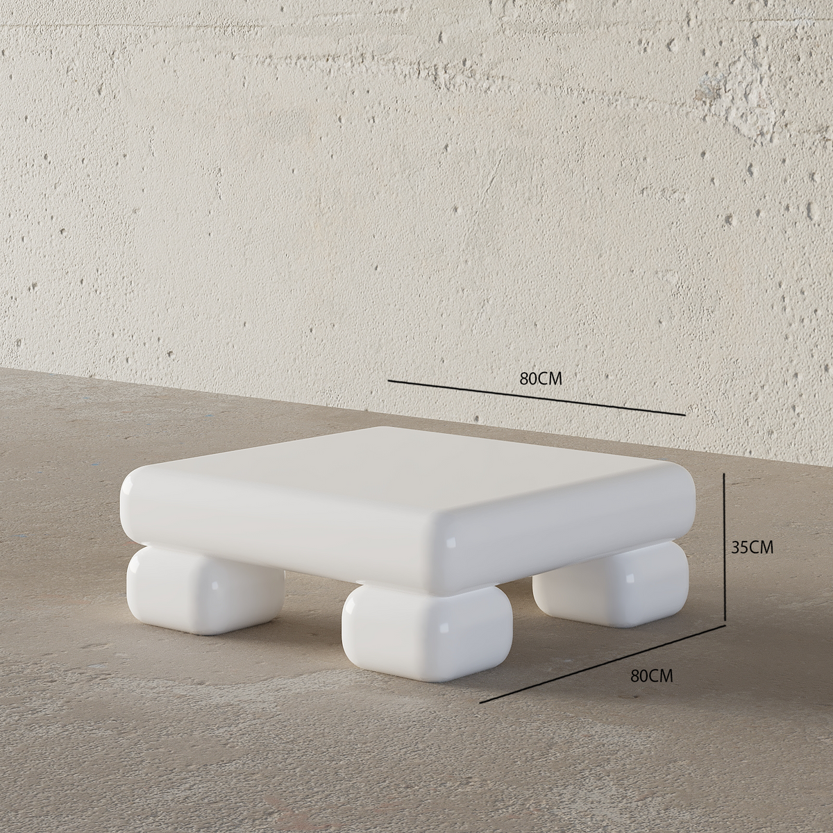 Puffy Coffee Table (White)