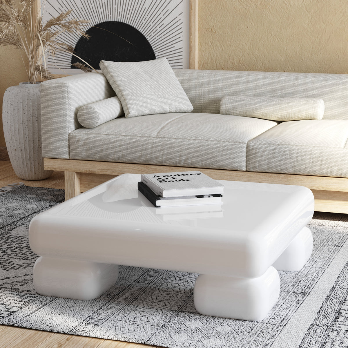 Puffy Coffee Table (White)