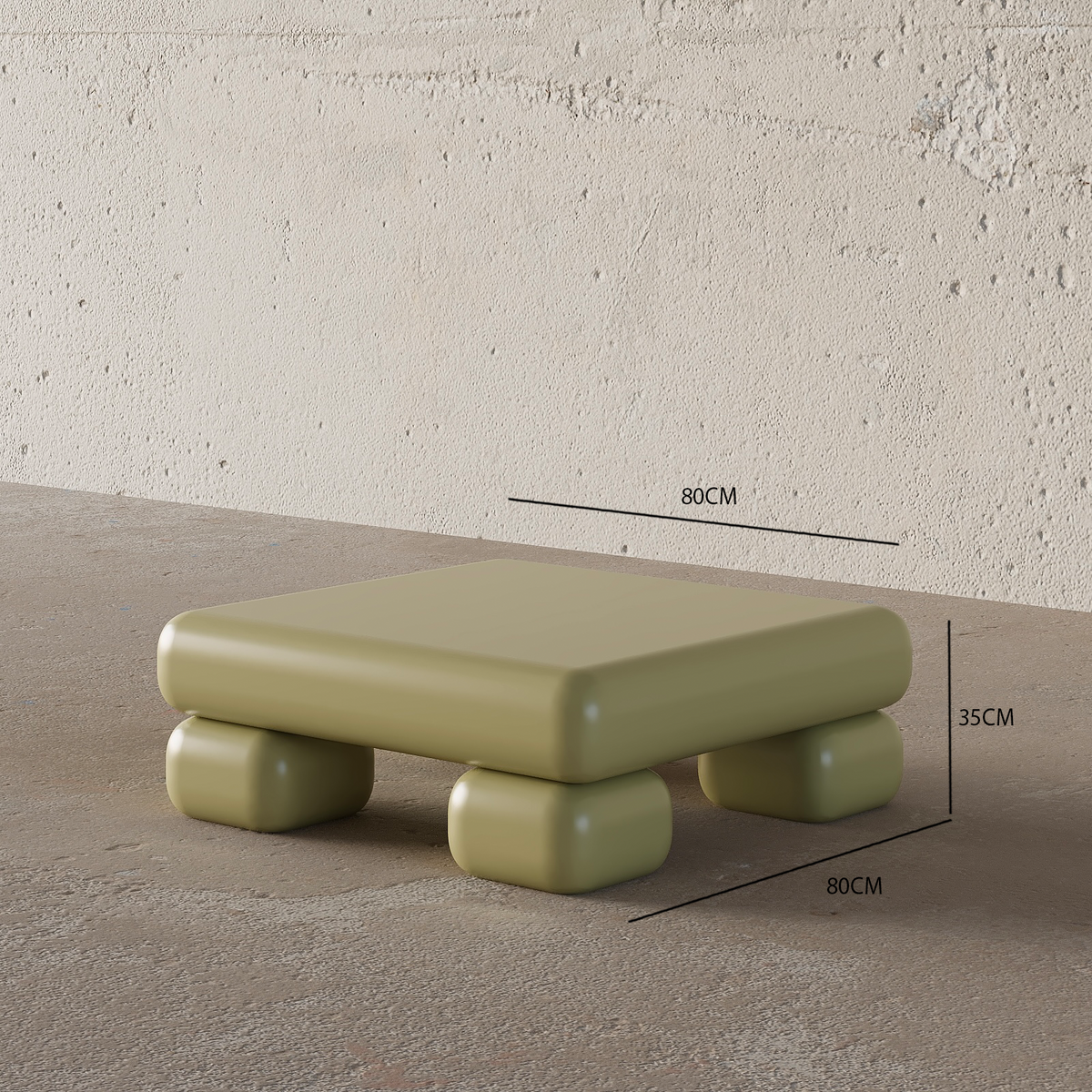 Puffy Coffee Table (Olive)