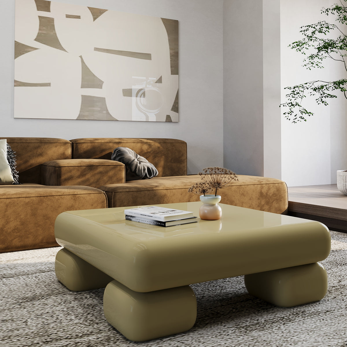 Puffy Coffee Table (Olive)