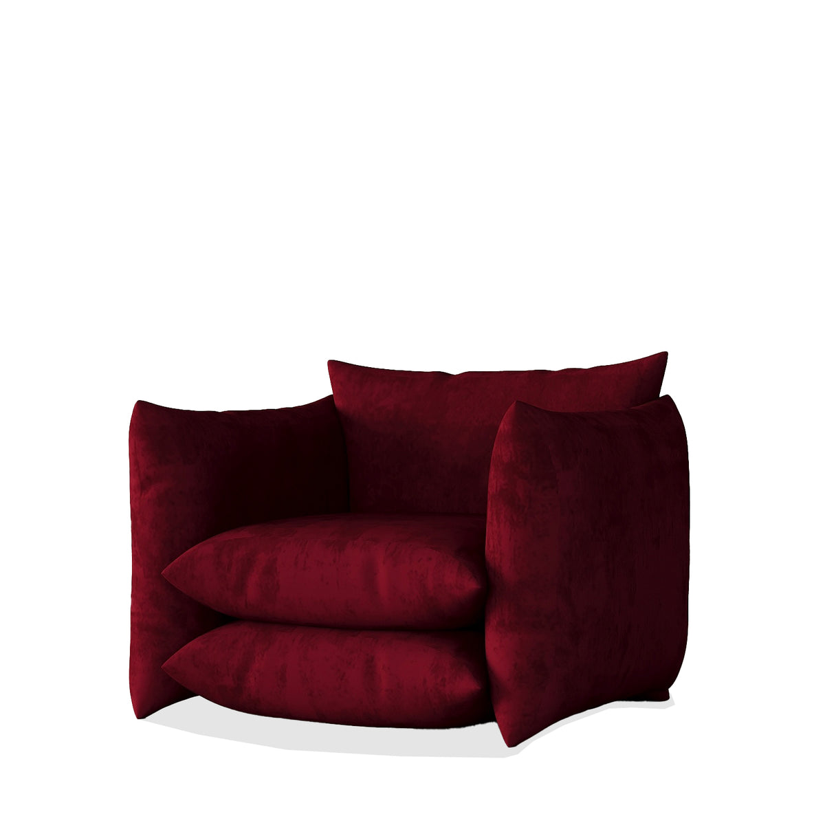 Pillows Armchair (Burgundy)