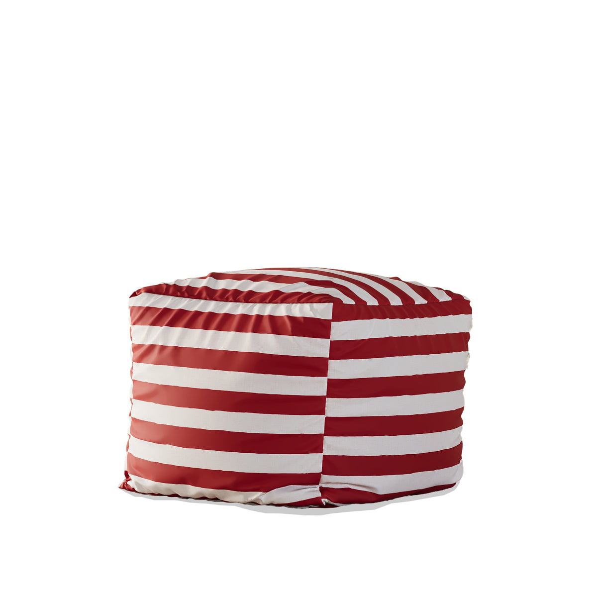 Zebra Pouf (Cozy Red)