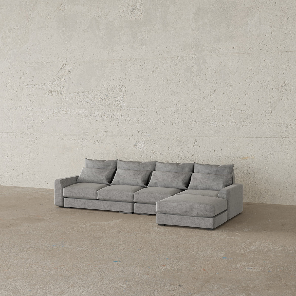 Abramo Italian Design Sofa / Jade Upholstery