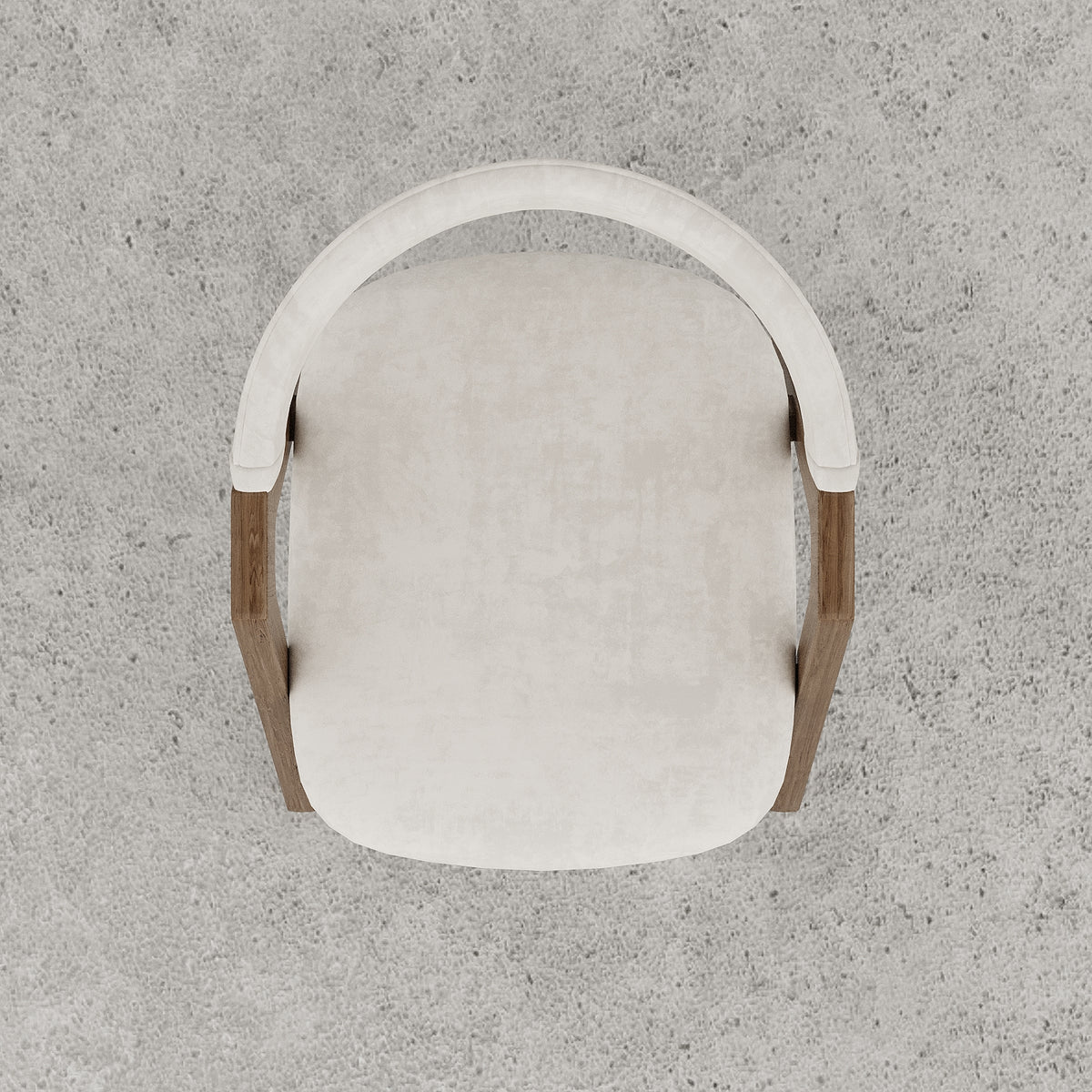 Gubi Dining Chair / White Suede