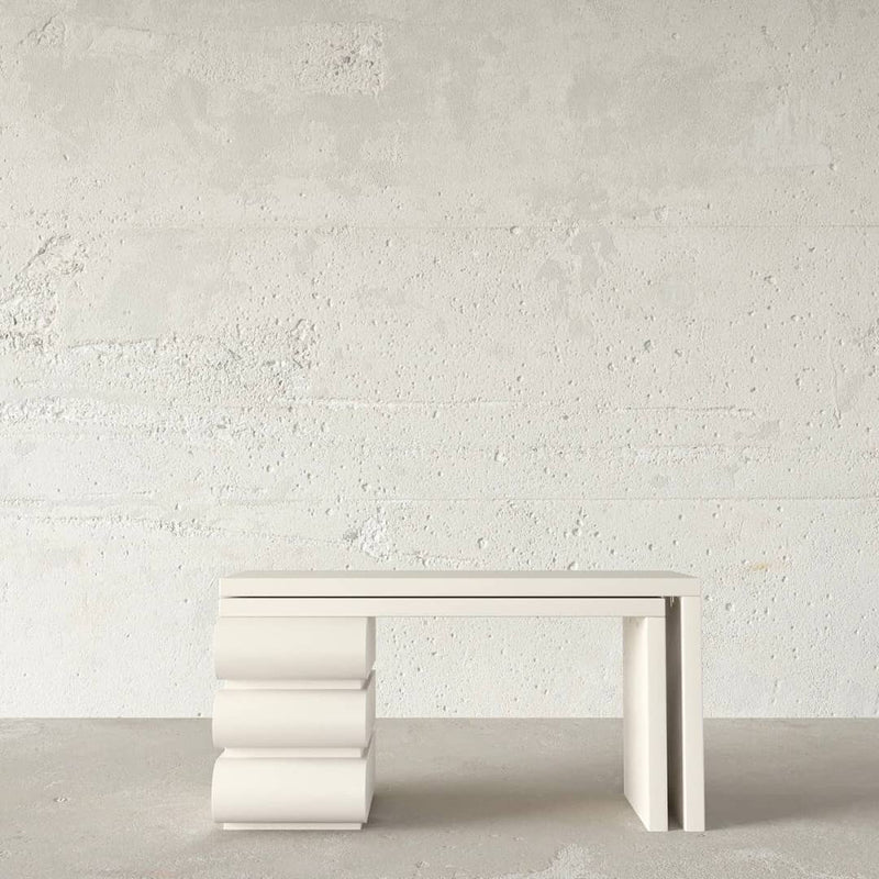 Valentina Office Desk / Matt Off-White