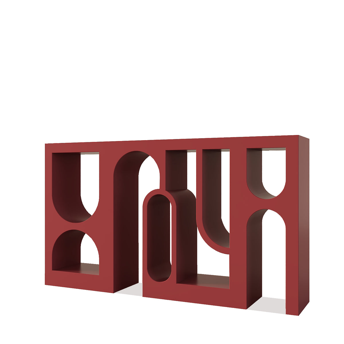 Fusion Console Table (Maroon)