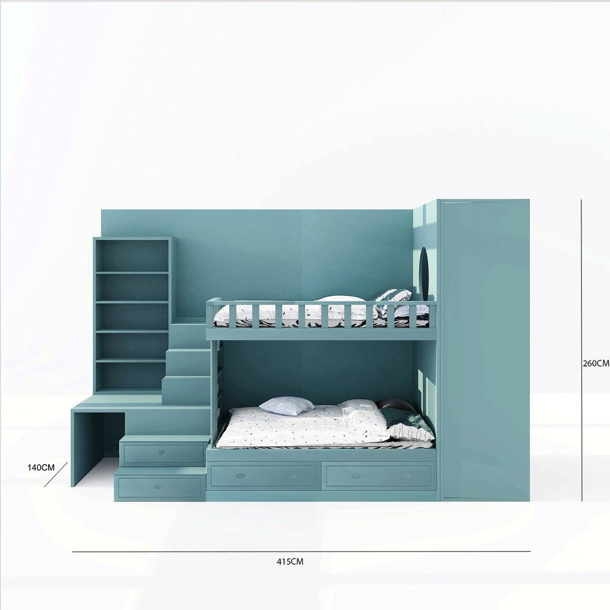 Levels Bunk Bed / Teal Blue