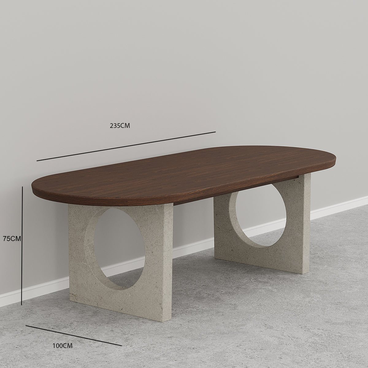 Yohana Dining Table / 235 x 100 CM