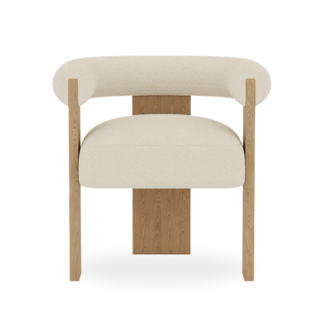 Micah Armchair / White Boucle