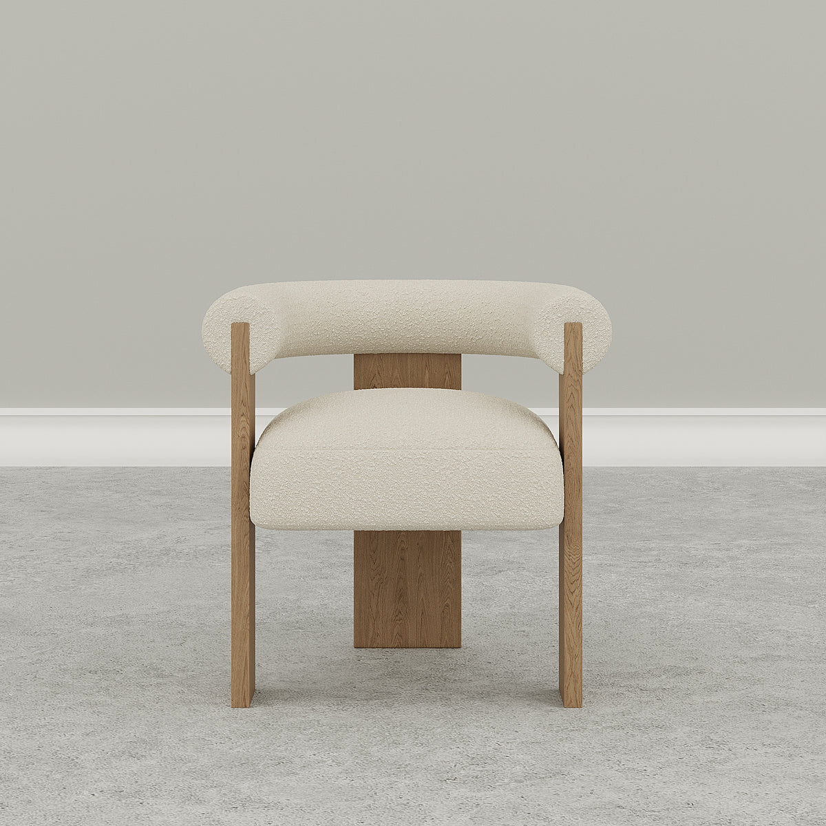 Micah Armchair / White Boucle