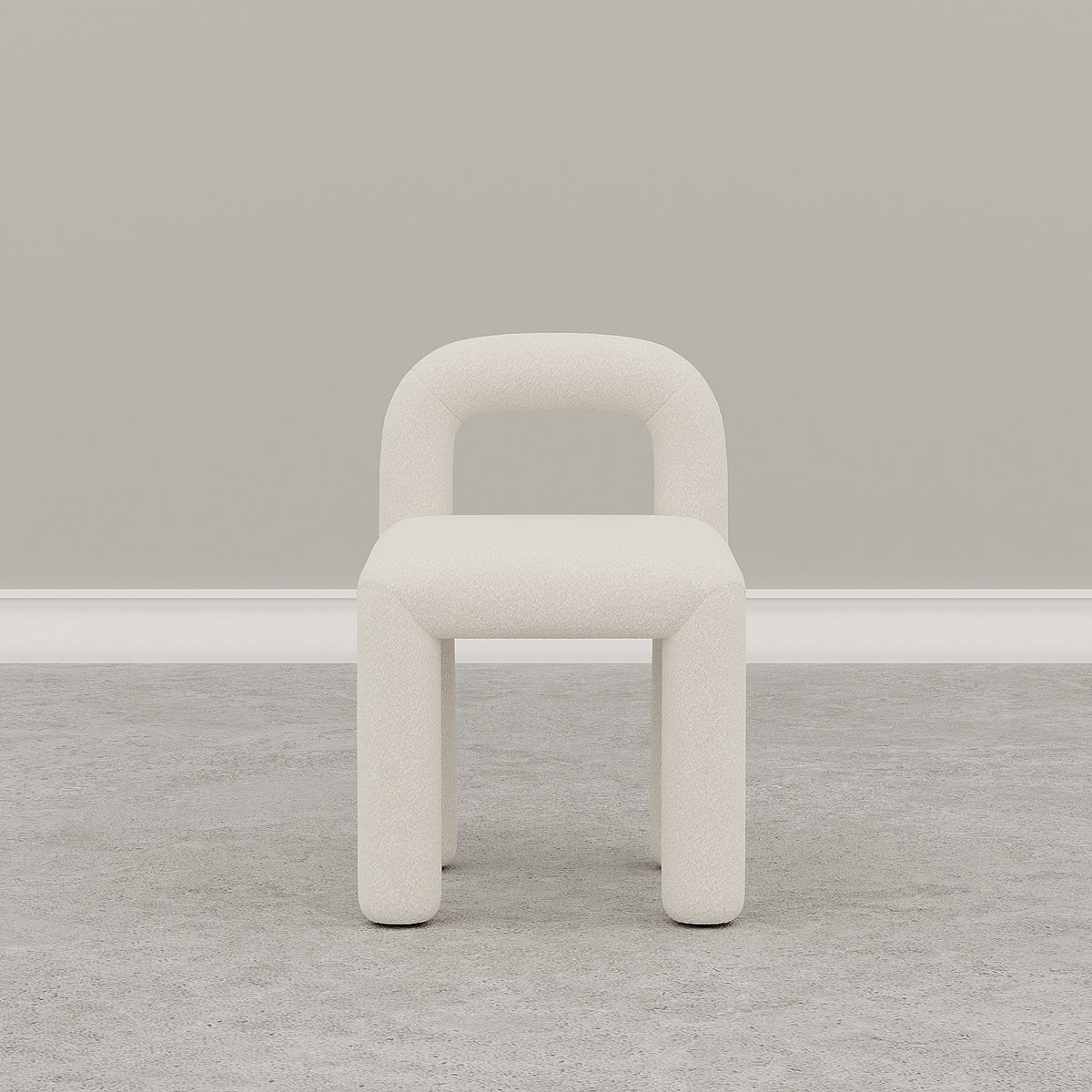 Kenji Armchair / White Boucle