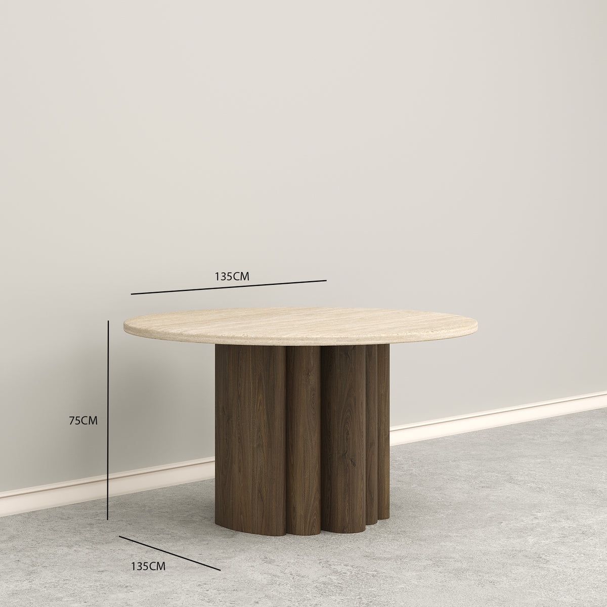 Leona Dining Table / 135 x 75 CM