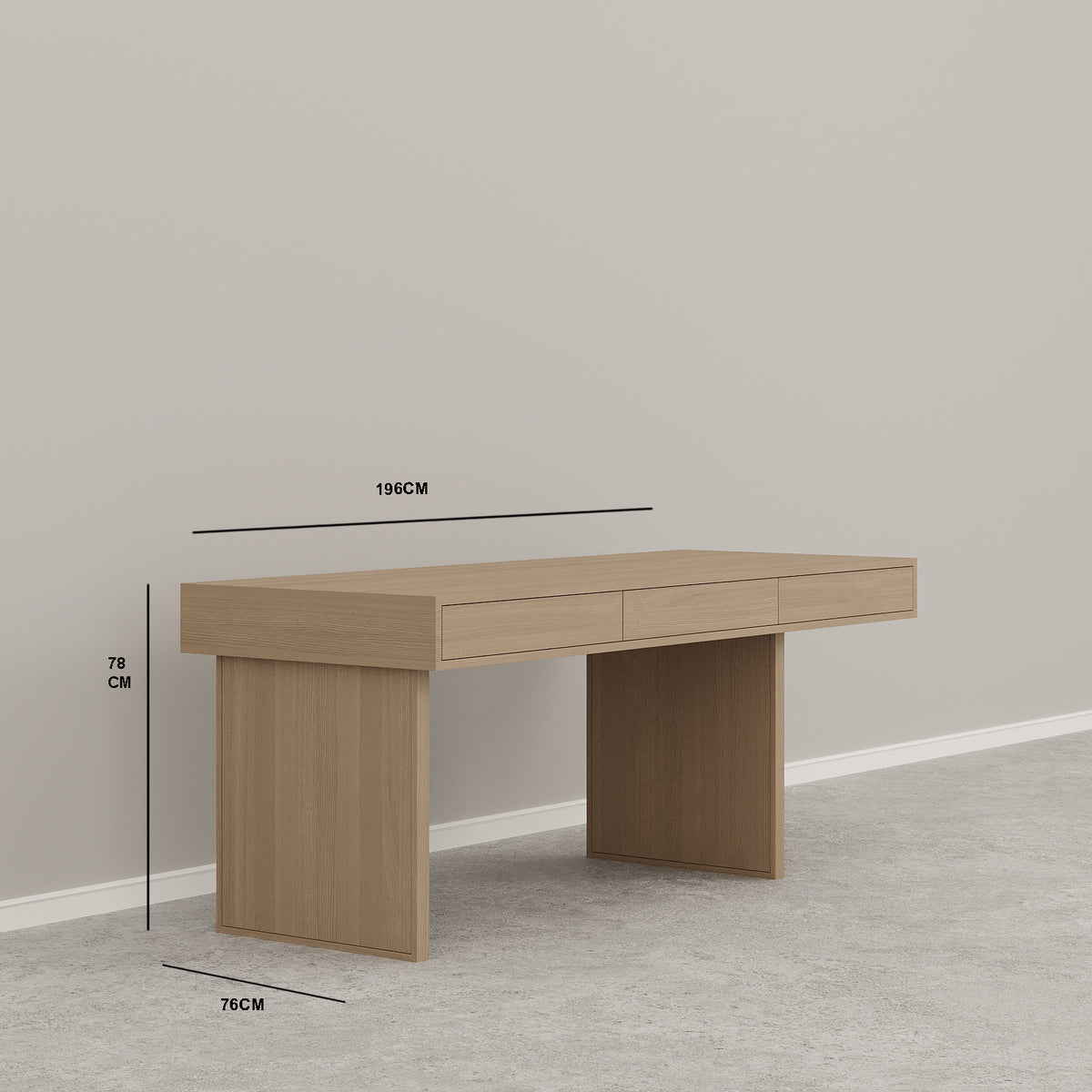 Colby Office Desk / 196 x 76 CM