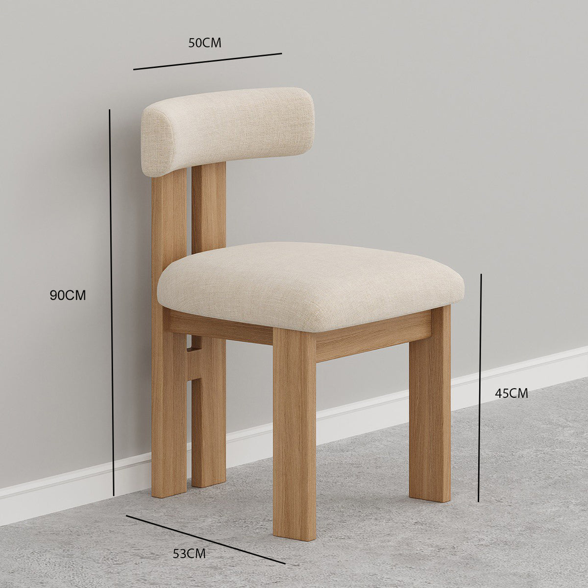 Zuma Dining Chair / Off-White Linen