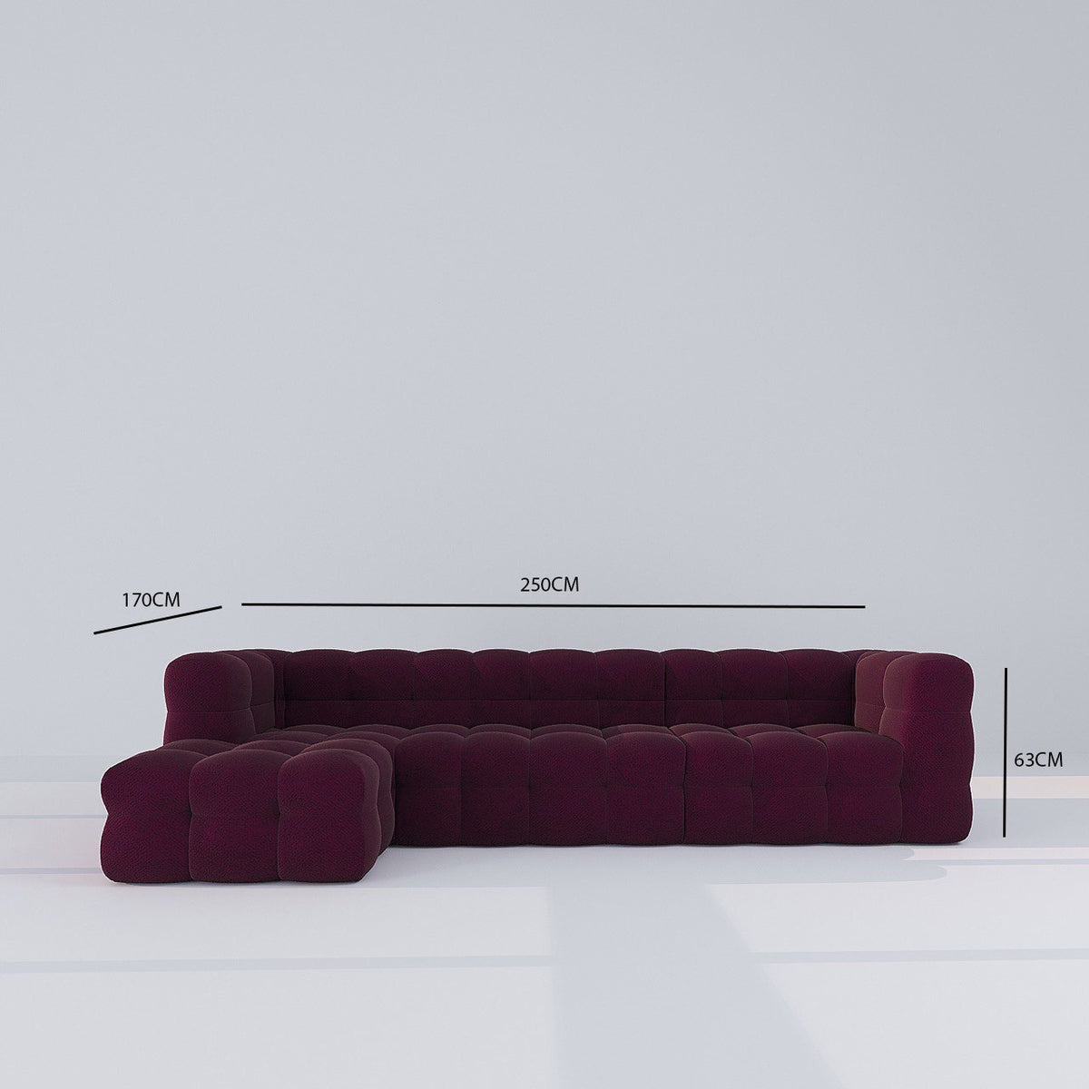 Veyron L-Shape Sofa / Spring