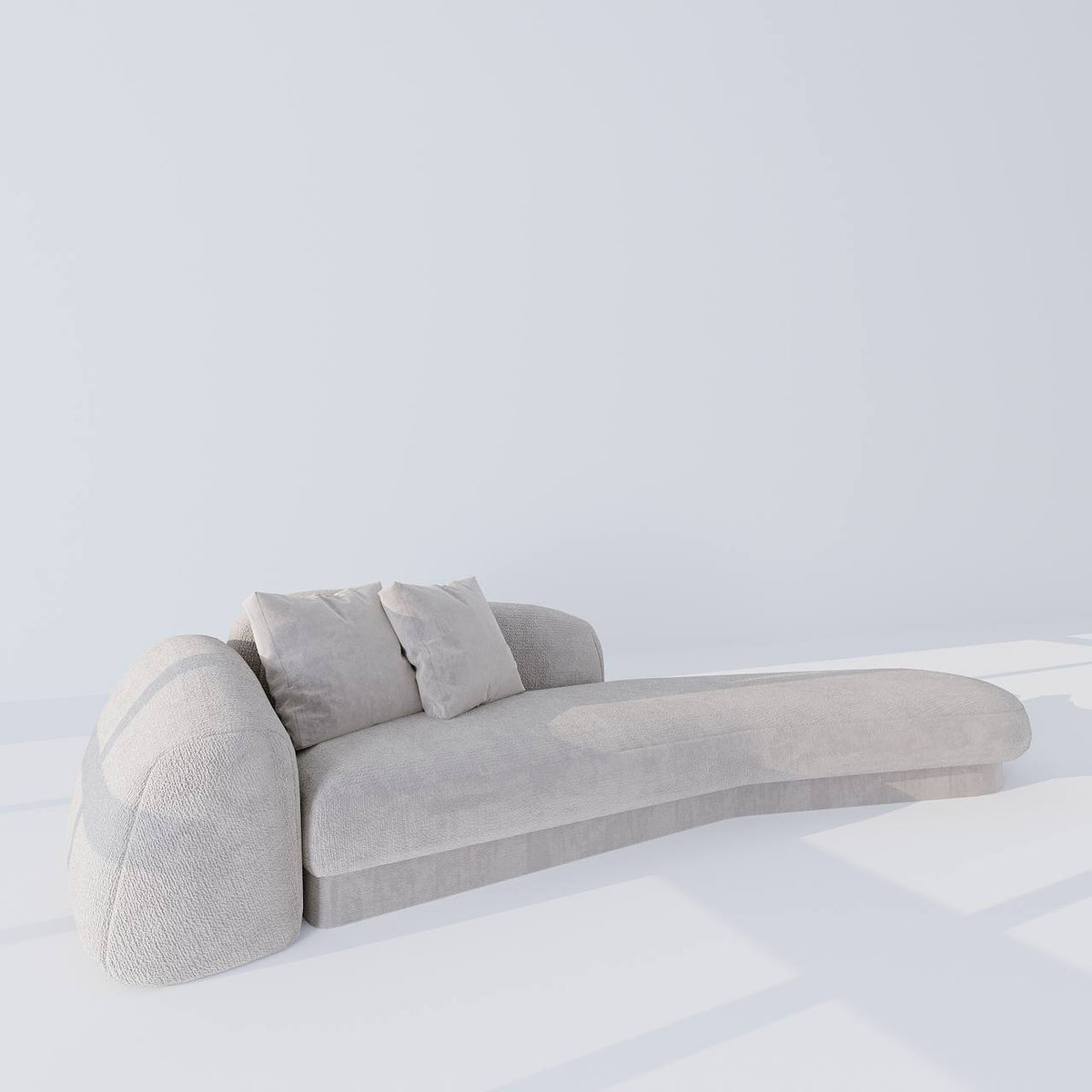 Moray Chaise / Grey Cotton Blend