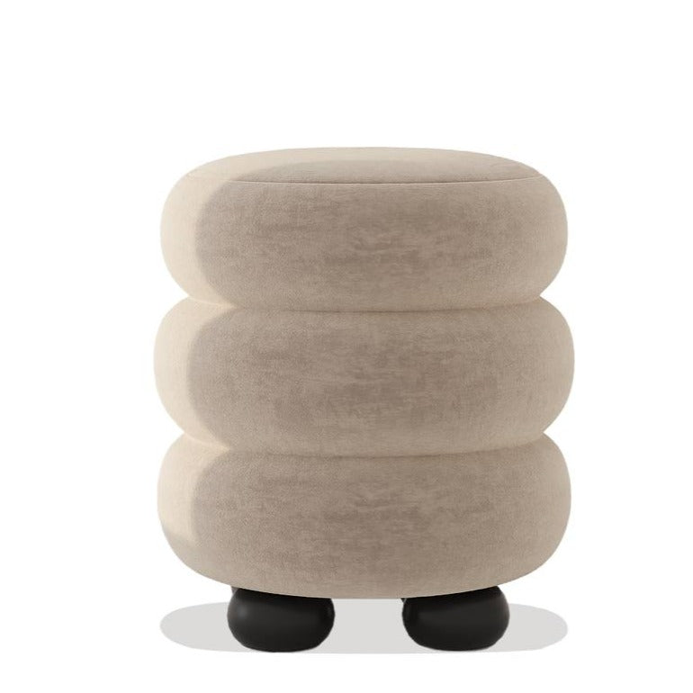 Tula Stool / Matt Beige Velvet