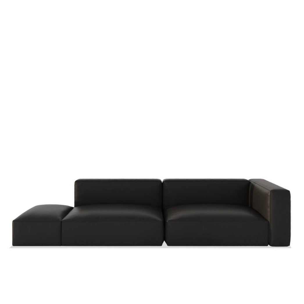 Santo Sofa 3S / Black Faux Leather