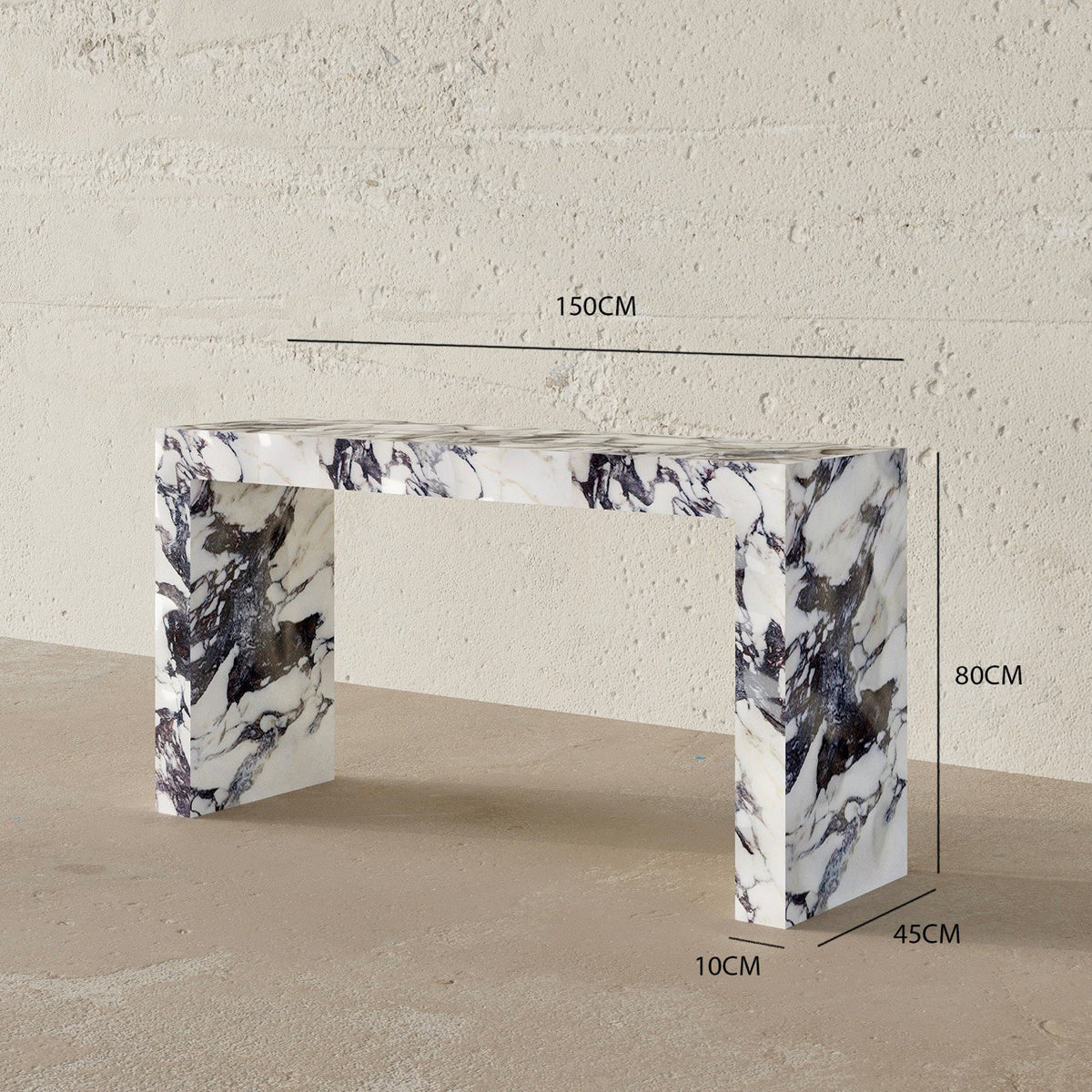 Darko Console Table / Calcatta Viola Stone