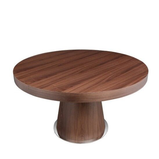 Walnut round shop dining table