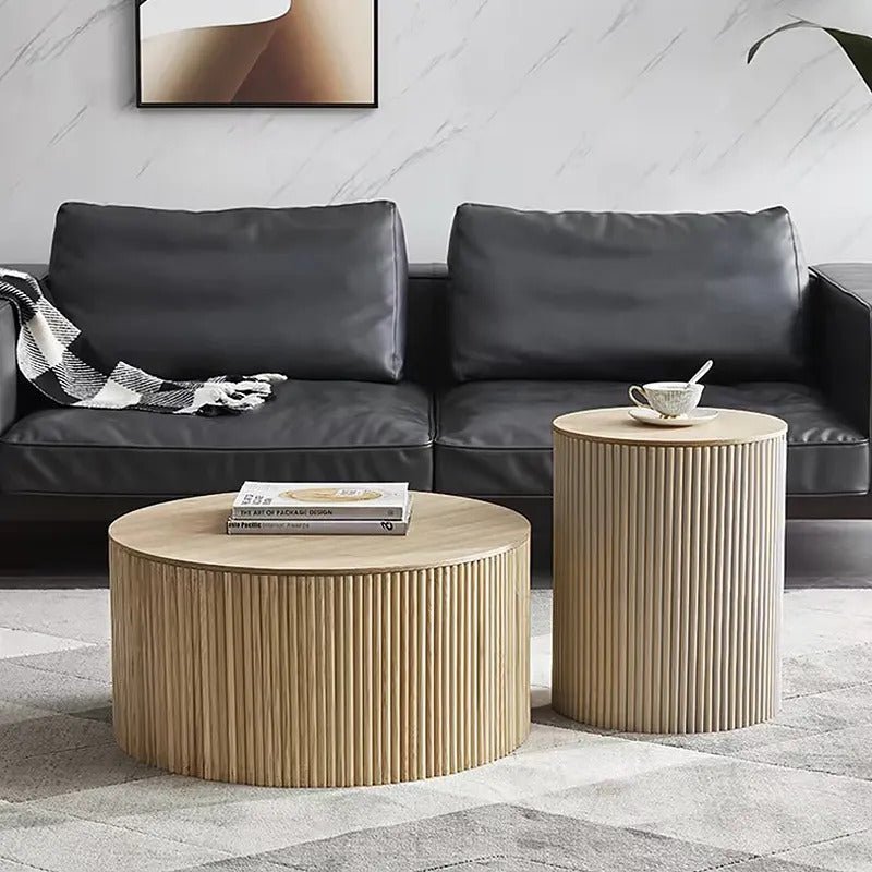 Fabian Coffee Table Set / Ash wood - Walls Nation