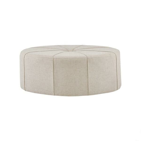 Round footstool deals ottoman