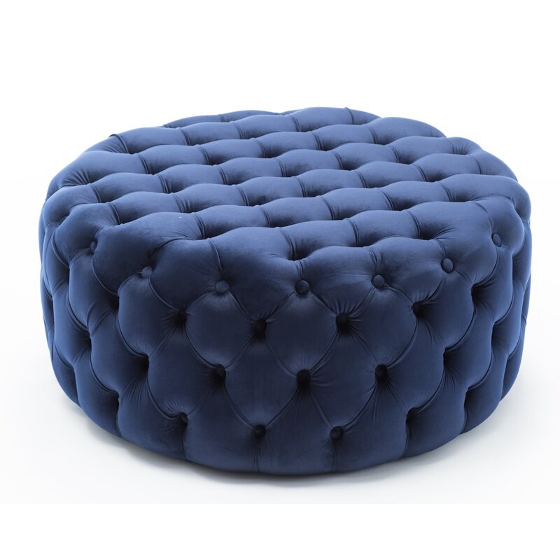 Round ottoman for deals sale