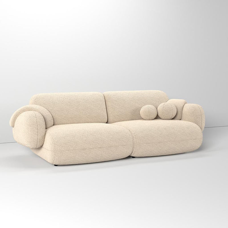 Seasons Sofa 2S / Premium Beige Boucle - Walls Nation