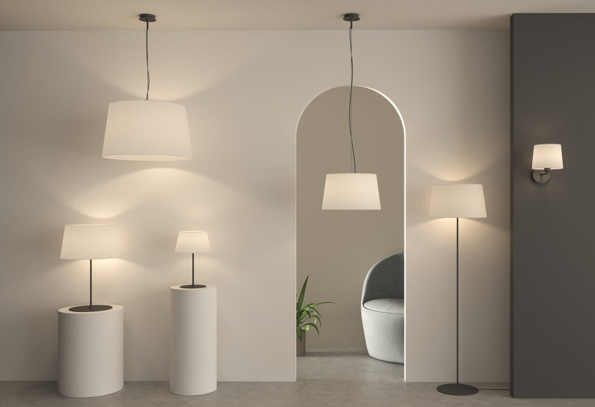 Table Lamp Stilo / Metal & Cotton - Walls Nation